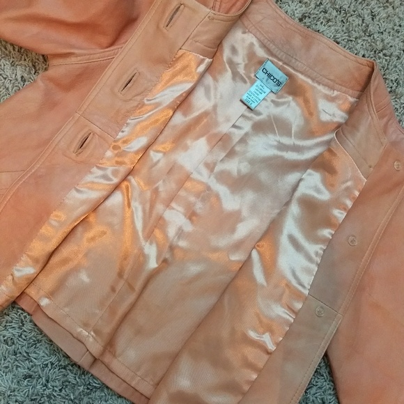 Chico's Leather Jacket - Picture 4 of 8